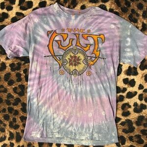 THE CULT Tie-Dye Graphic T-Shirt